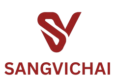 SANGVICHAI โลโก้ โรงพิมพ์สติ๊กเกอร์คุณภาพ